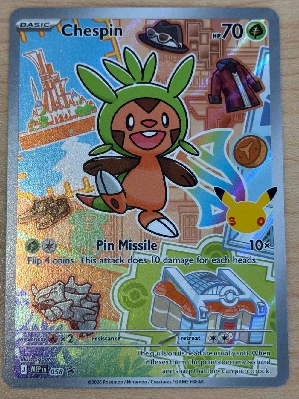 Chespin 058 First Partner Collection 2026 Holo
